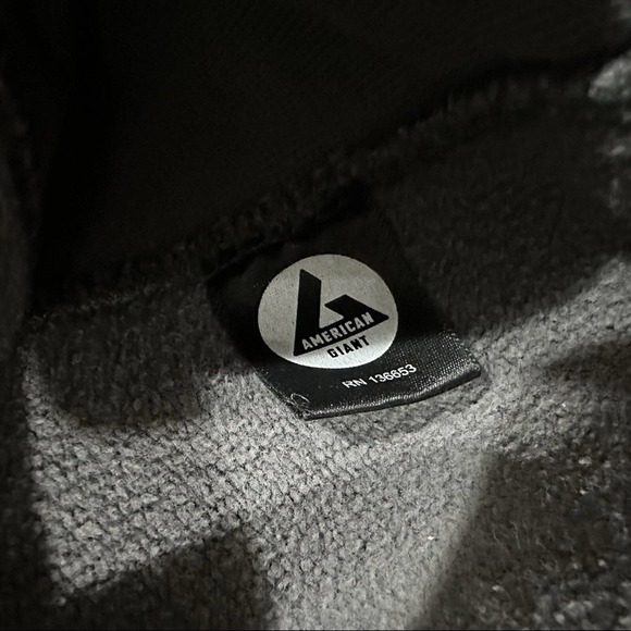 American Giant Hoodie Mens M Gray Full Zip Sweatshirt Cotton Heavy USA Made Y2K - Picture 8 of 11